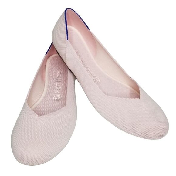 Rothy's The Flat Blush Pink Round Toe Ballet Flats - Picture 1 of 9